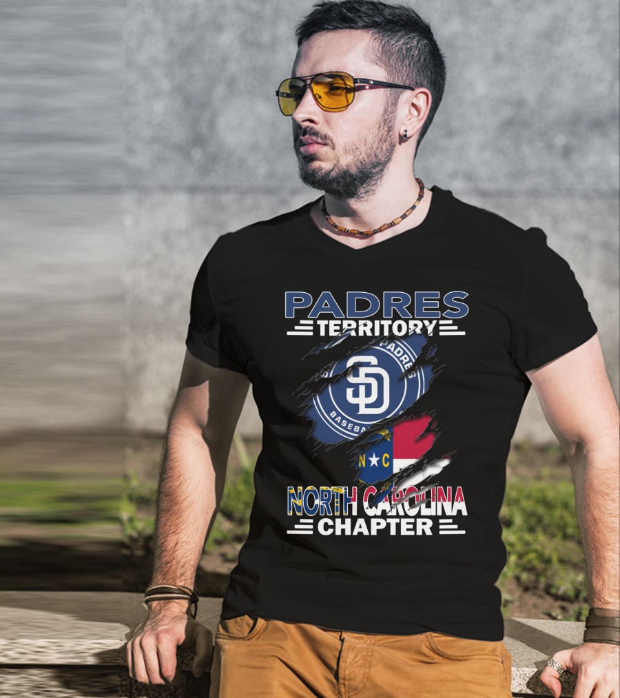 Padres Territory Baseball Sd North Carolina Chapter T-Shirt