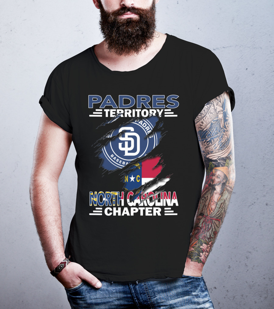 Padres Territory Baseball Sd North Carolina Chapter T-Shirt