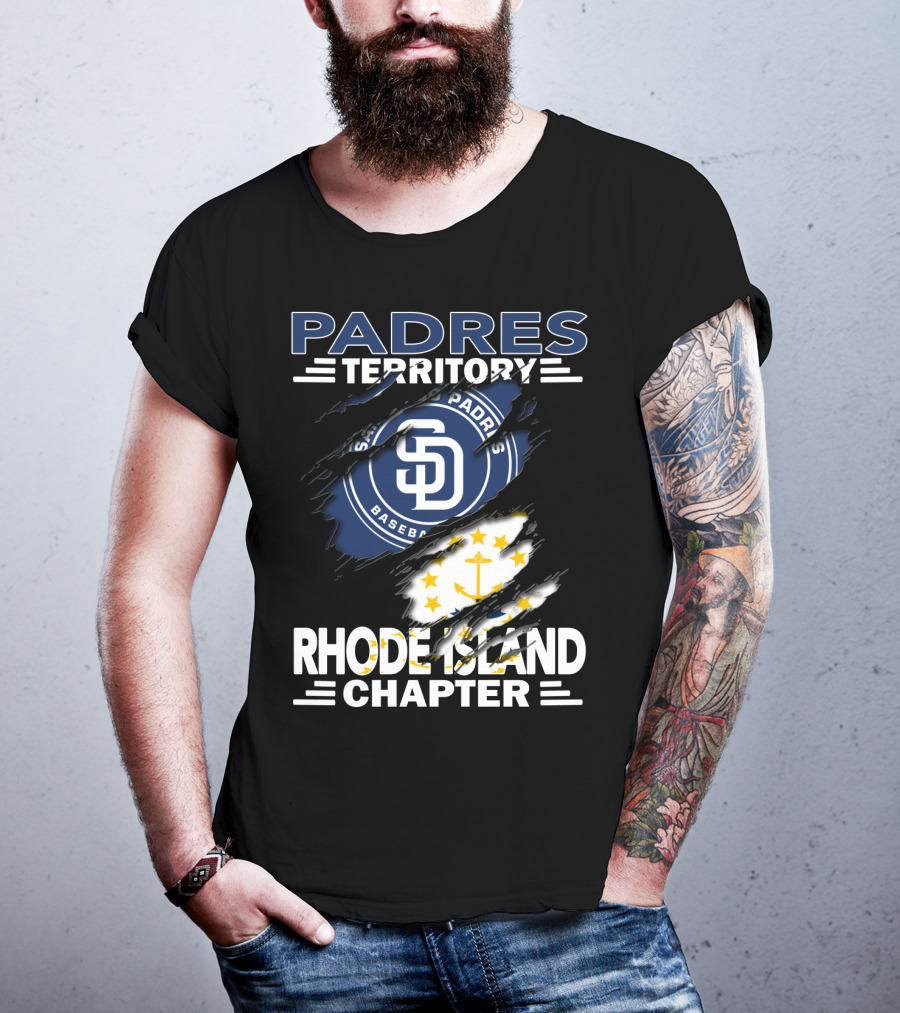 Padres Territory San Diego Baseball Rhode Island Chapter T-Shirt
