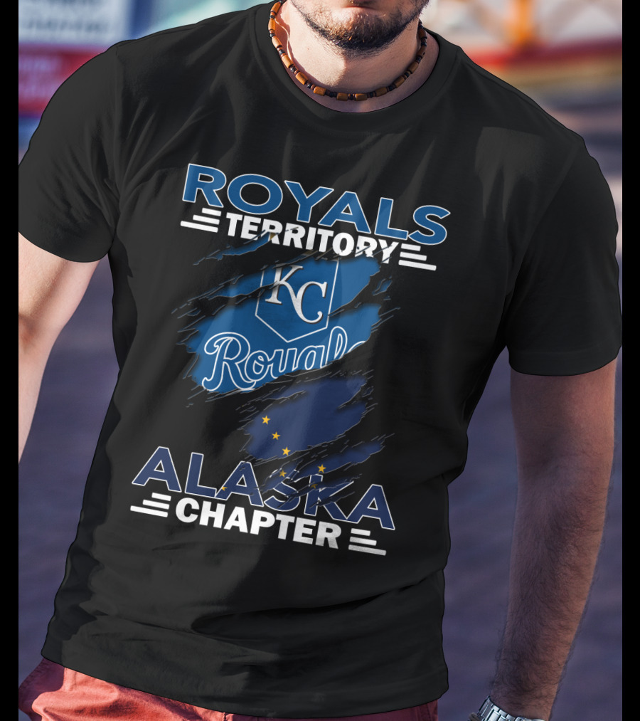 Royals Territory Alaska Chapter KC Royals Logo With Alaska Flag Elements T-Shirt
