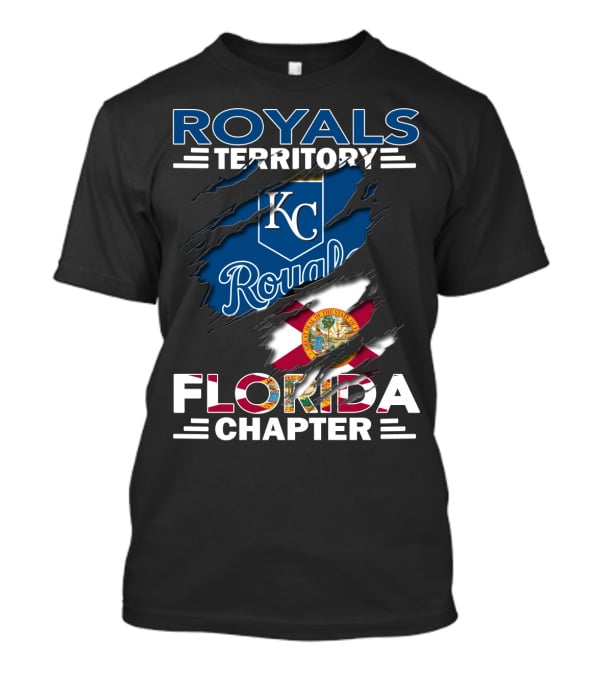 Royals Territory Florida Chapter KC Royals Logo Florida Flag Emblem T-Shirt