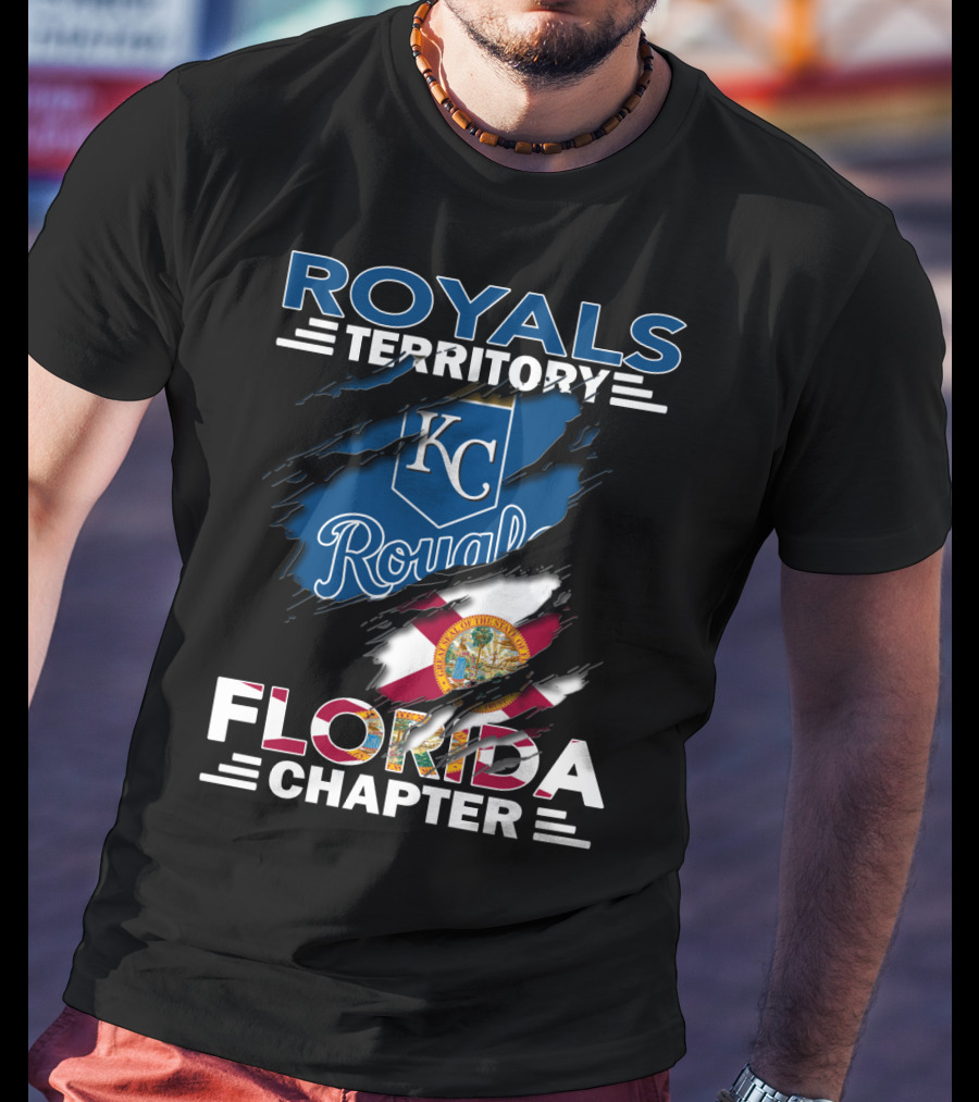 Royals Territory Florida Chapter KC Royals Logo Florida Flag Emblem T-Shirt