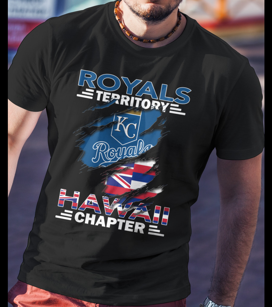 Royals Territory KC Royals Hawaii Chapter Flag T-Shirt