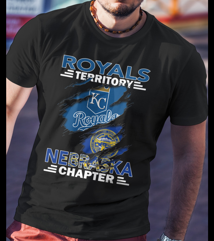 Royals Territory Nebraska Chapter KC Royals Logo State Seal T-Shirt