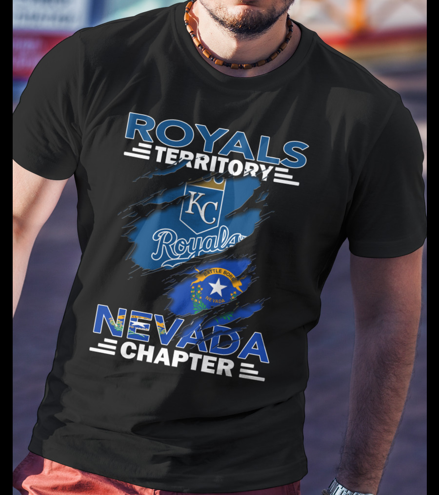 Royals Territory KC Nevada Chapter Battle Born Flag T-Shirt
