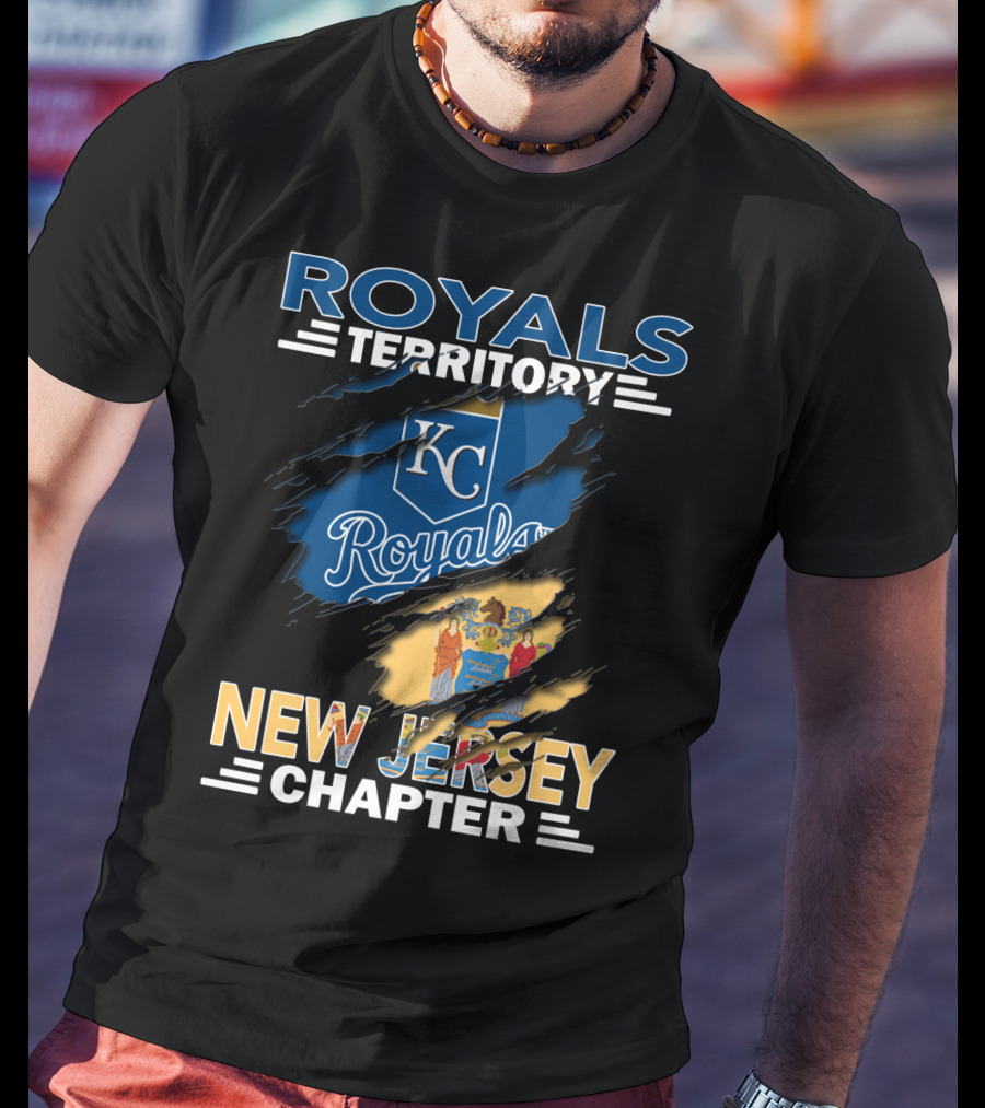 Royals Territory KC Logo New Jersey Chapter T-Shirt
