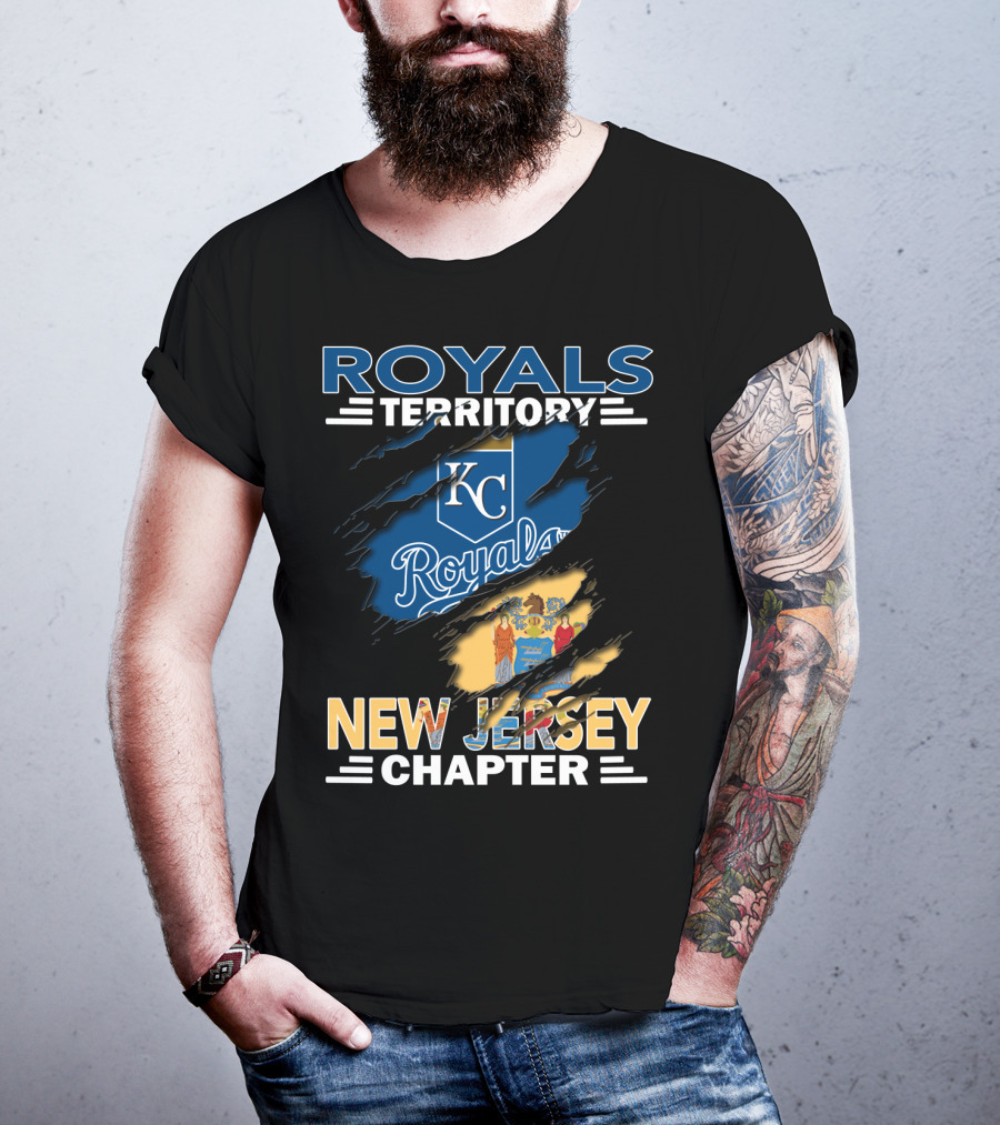 Royals Territory KC Logo New Jersey Chapter T-Shirt