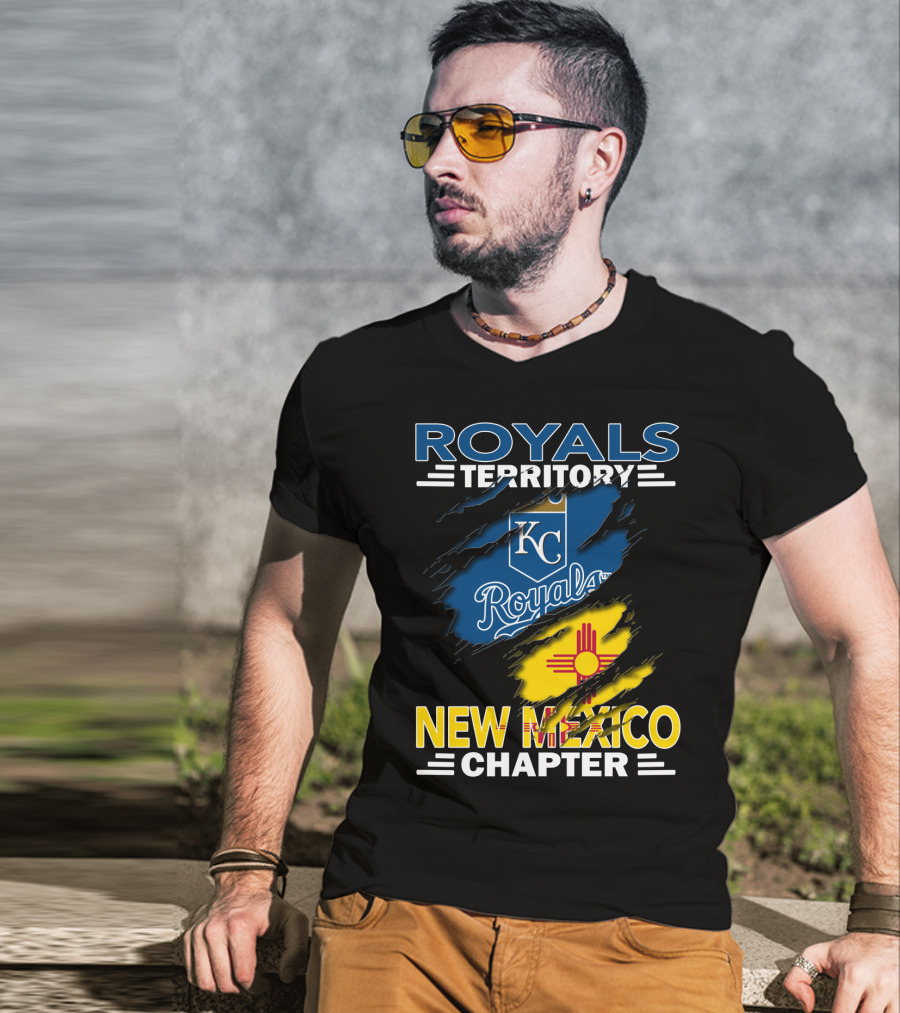 Royals Territory New Mexico Chapter Kansas City Royals Logo Zia Sun T-Shirt