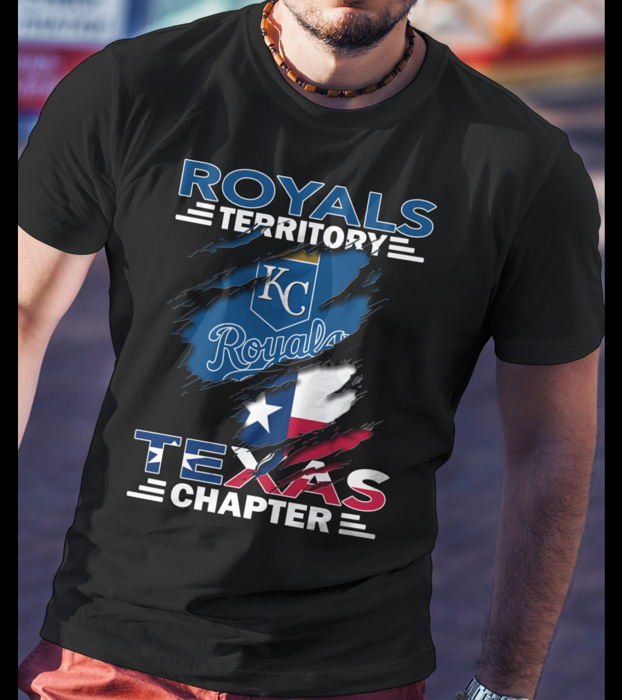 Royals Territory Texas Chapter KC Royals Texas Flag T-Shirt
