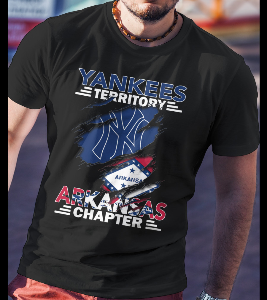 Yankees Territory Arkansas Chapter Logo And State Flag T-Shirt