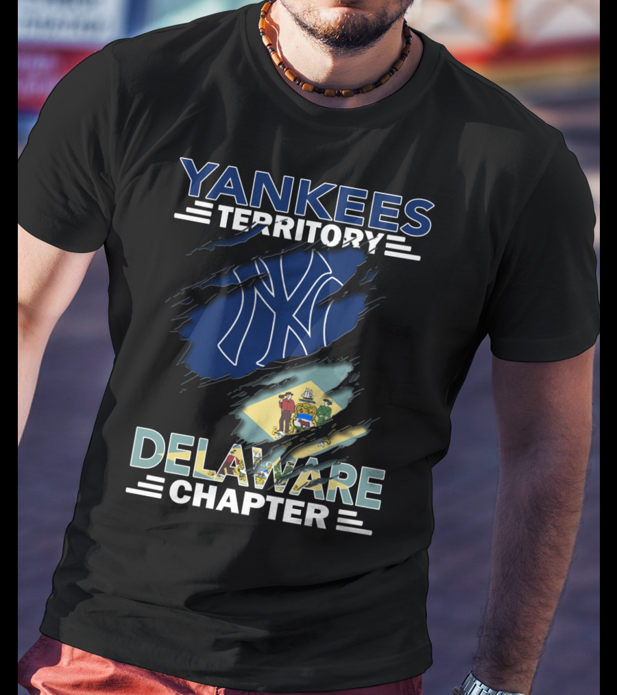 Yankees Territory Delaware Chapter NY Logo Flag T-Shirt
