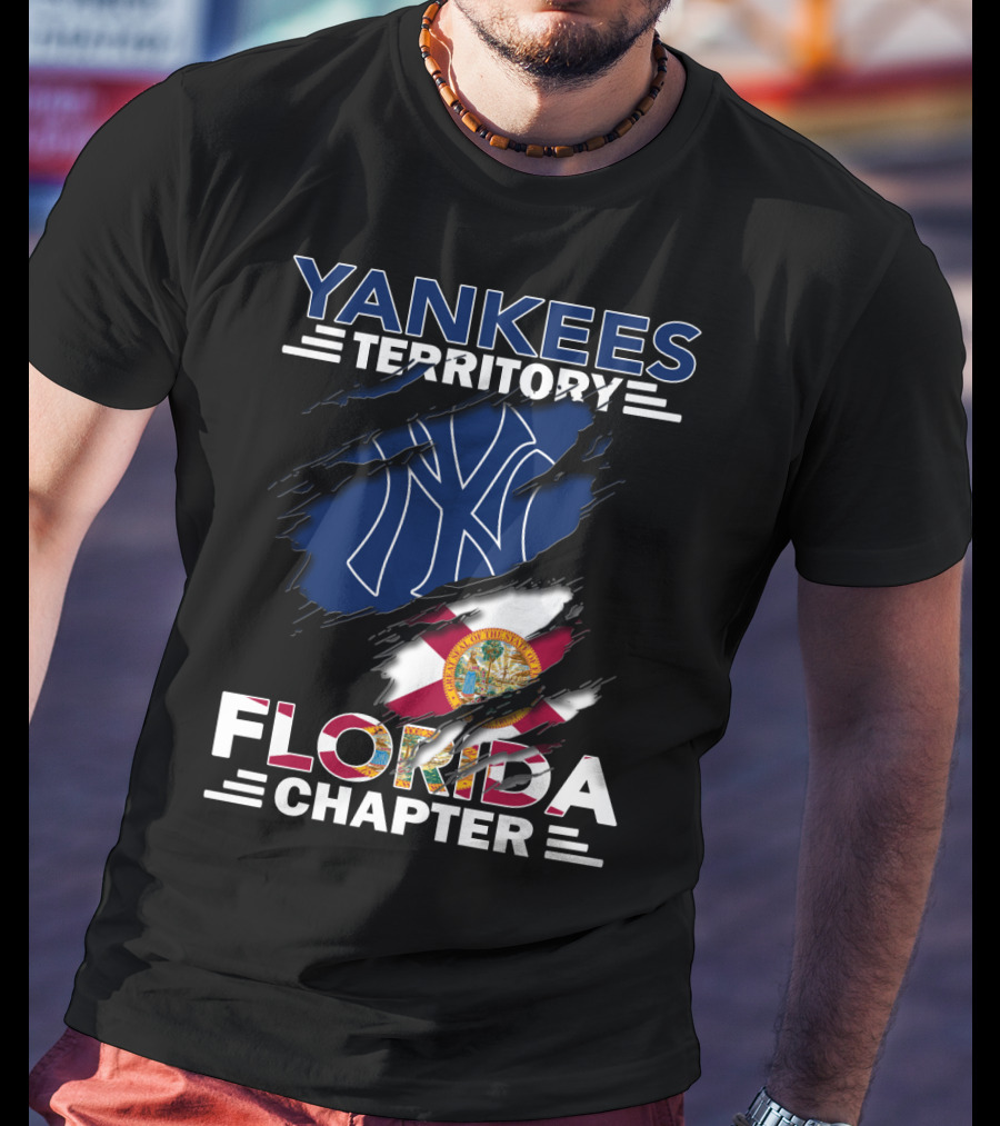 Yankees Territory Florida Chapter NY Logo State Flag Influence T-Shirt