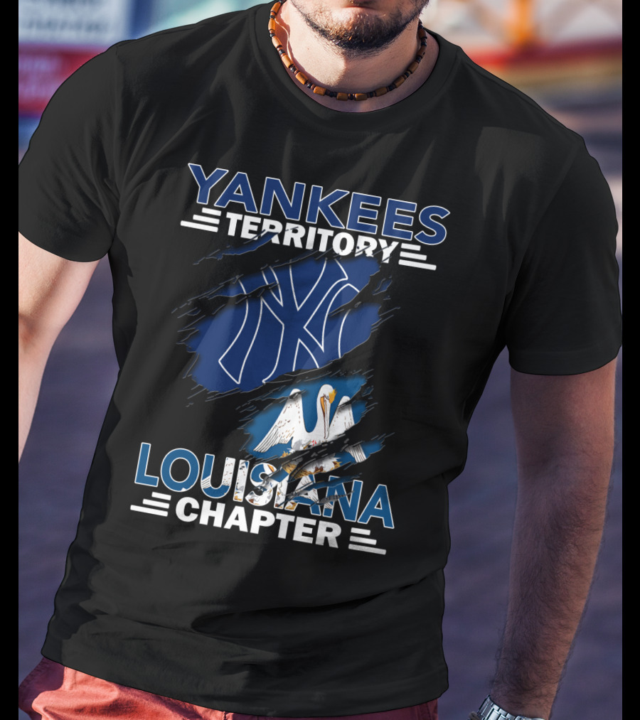 Yankees Territory Louisiana Chapter NY Yankees Pelican T-Shirt
