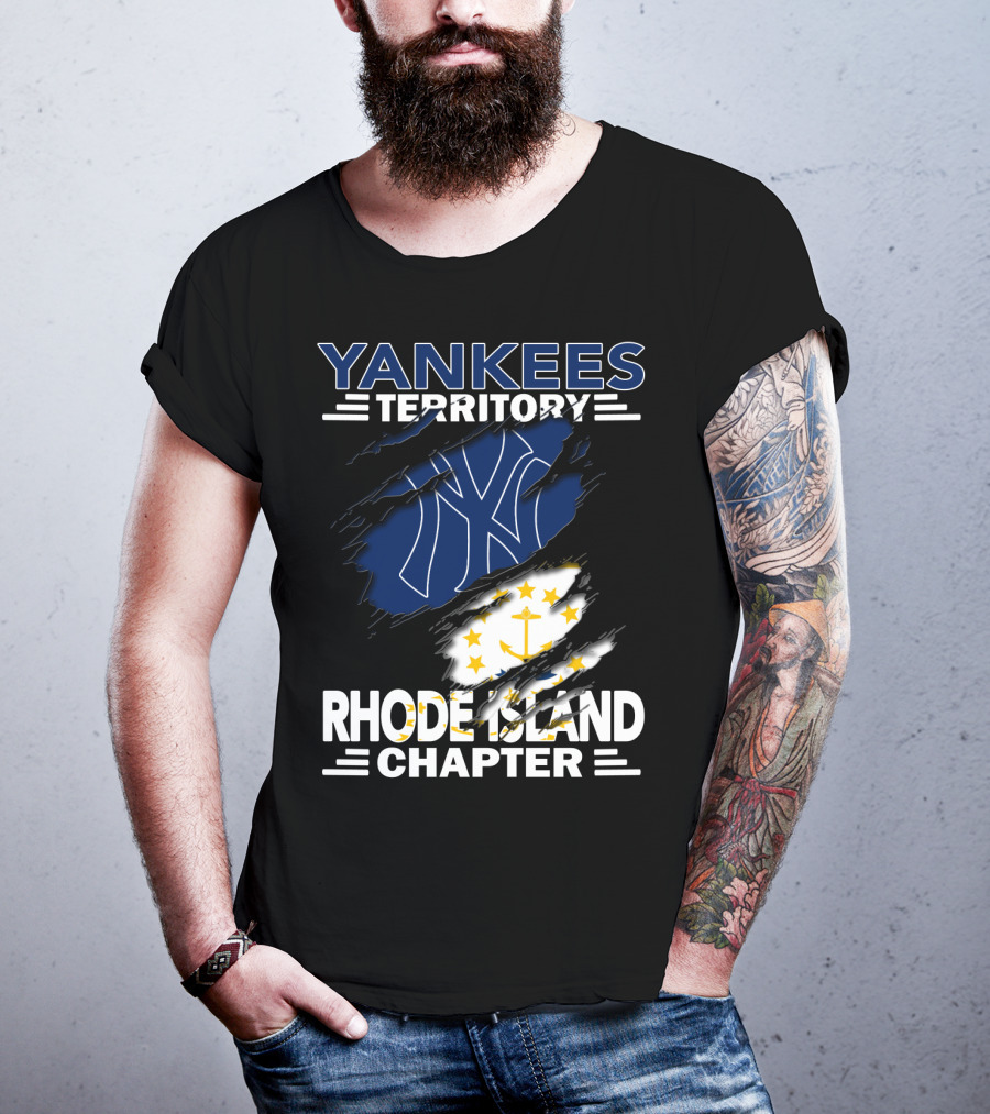 Yankees Territory New York Yankees Logo Rhode Island Chapter T-Shirt