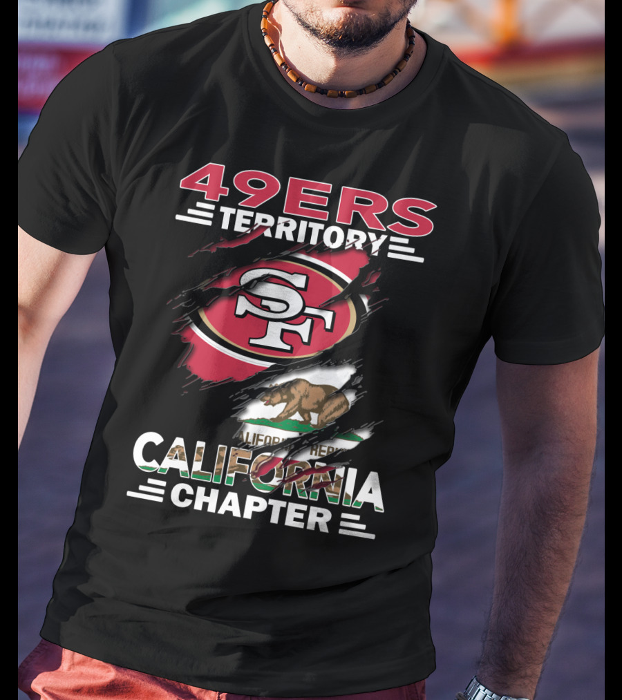 49ers Territory SF Logo California Bear Flag Chapter T-Shirt