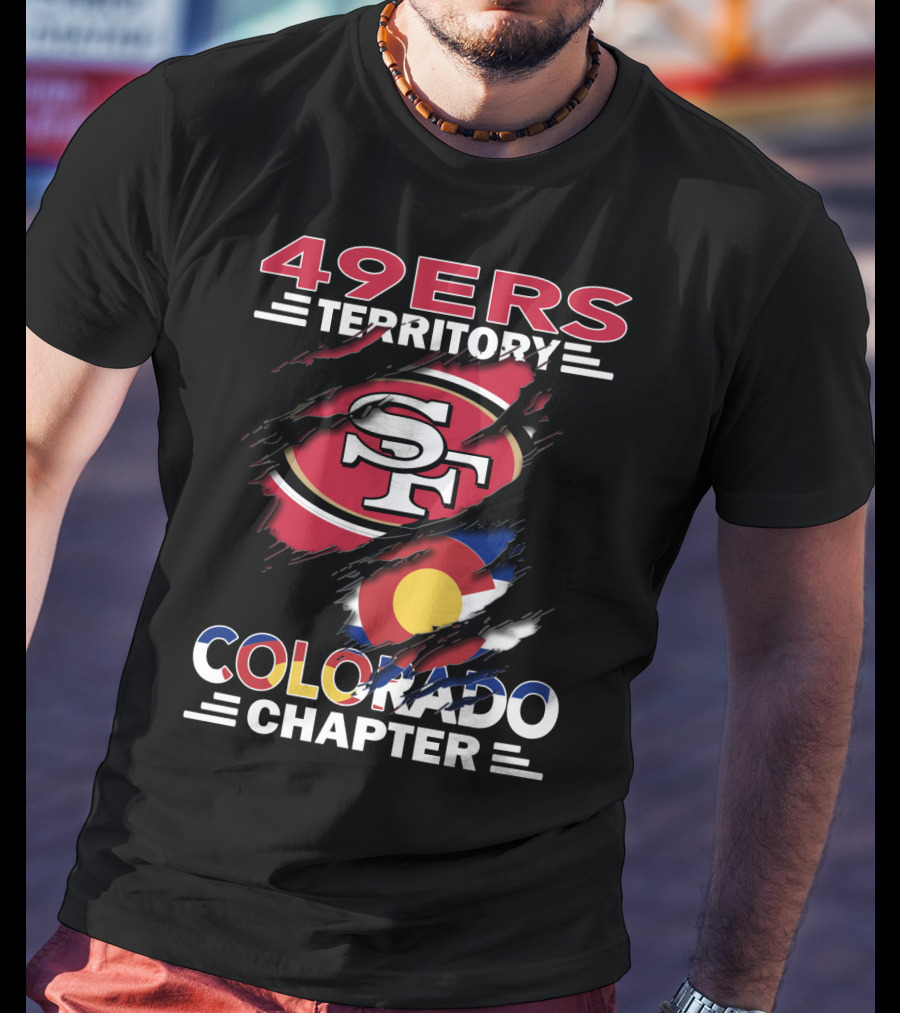 49ers Territory SF Logo Colorado Flag Chapter T-Shirt
