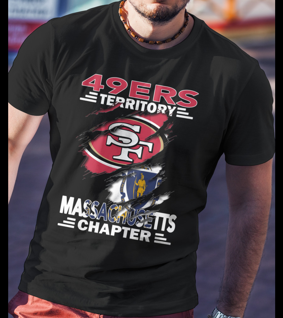 49ers Territory SF Logo Massachusetts Chapter T-Shirt