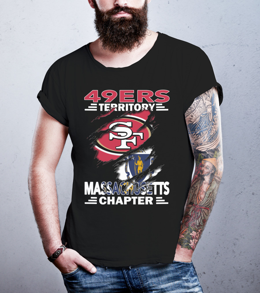 49ers Territory SF Logo Massachusetts Chapter T-Shirt