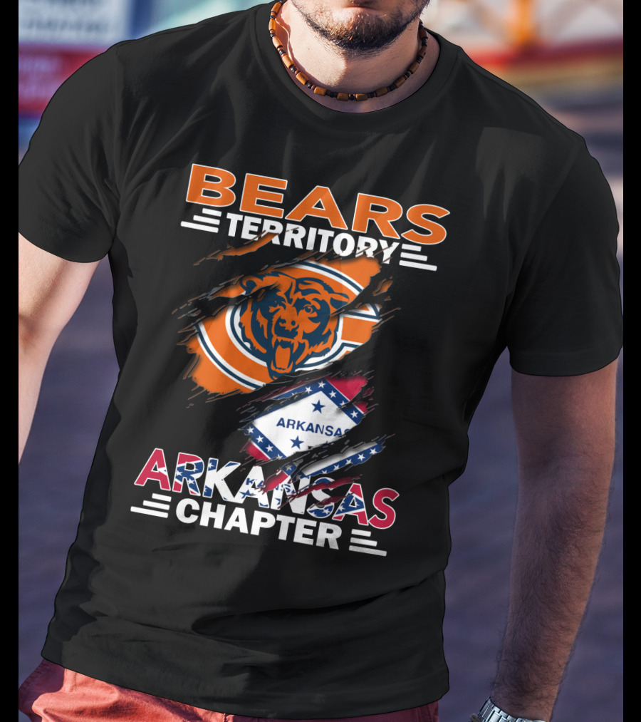 Bears Territory Chicago Bears Arkansas Chapter T-Shirt