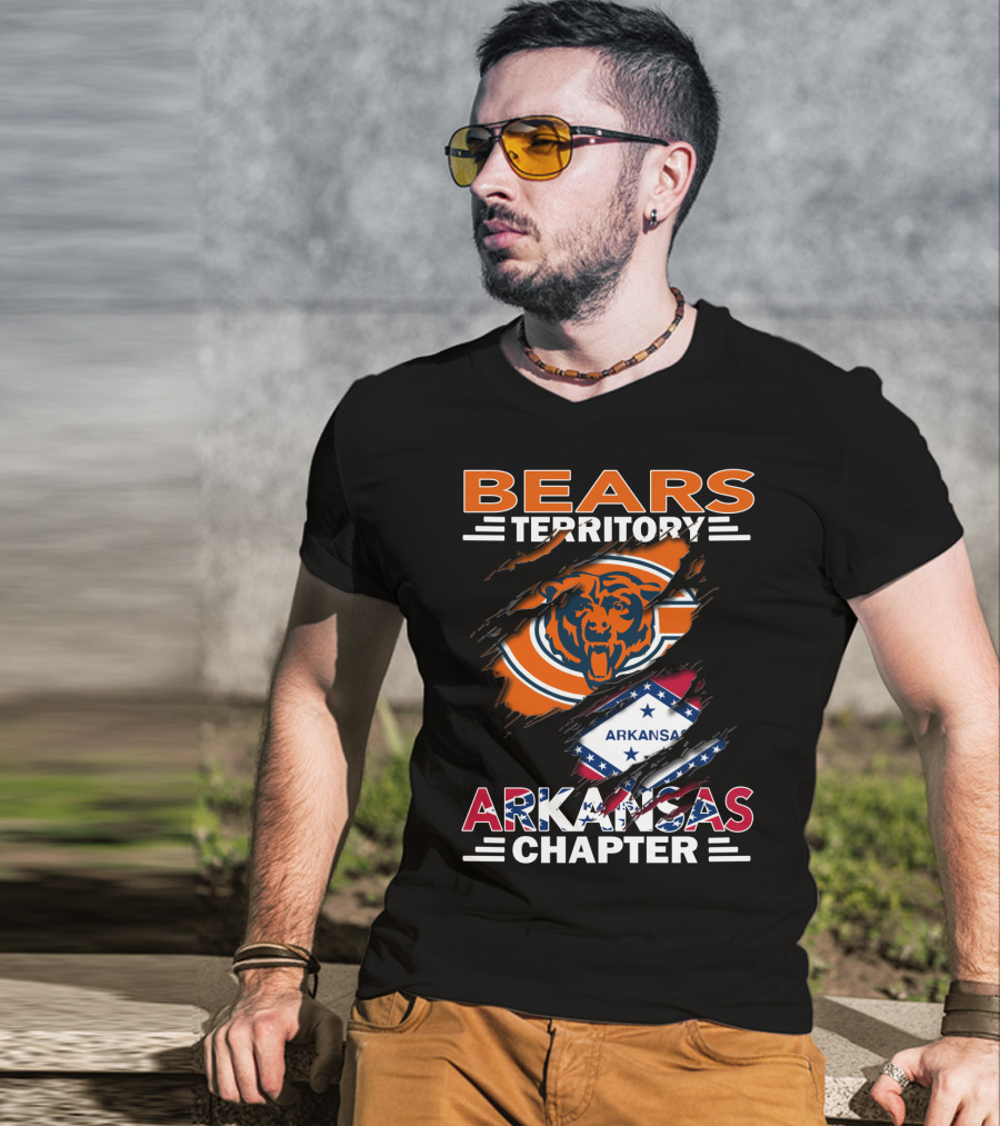 Bears Territory Chicago Bears Arkansas Chapter T-Shirt