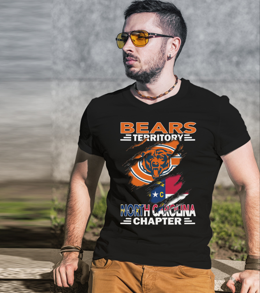 Bears Territory Chicago Bears North Carolina Chapter T-Shirt