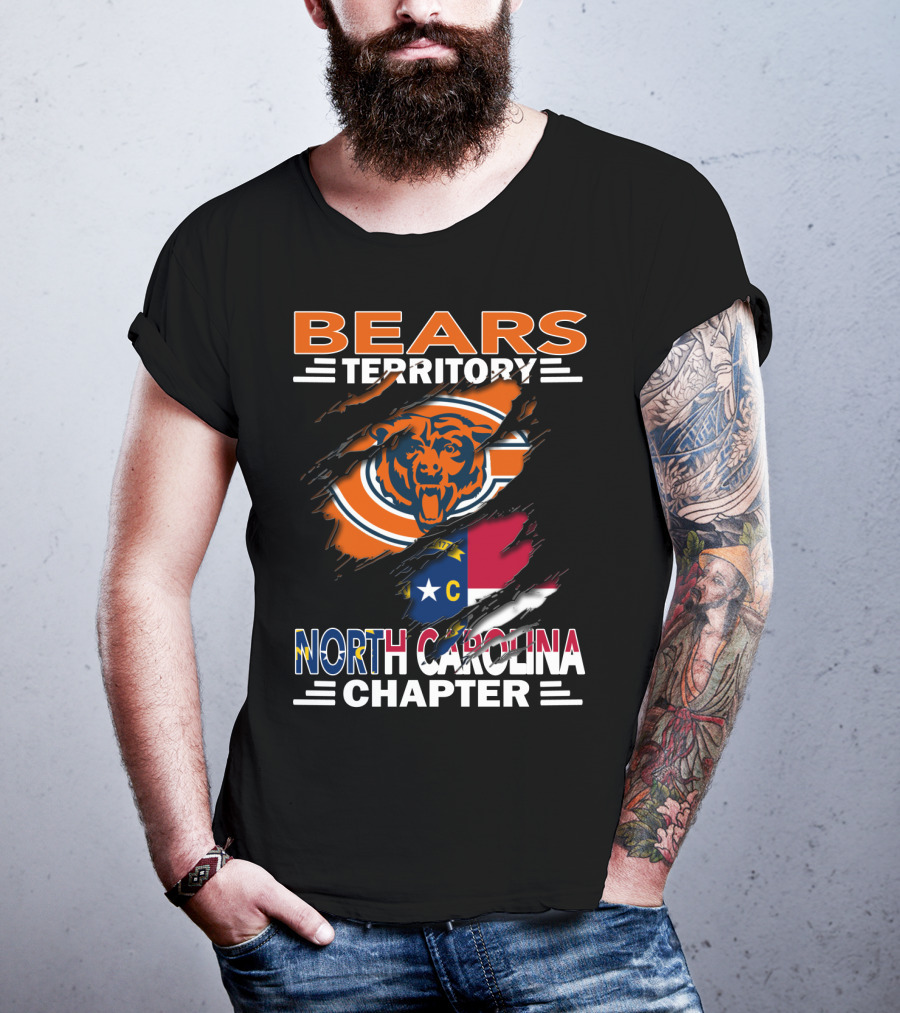 Bears Territory Chicago Bears North Carolina Chapter T-Shirt