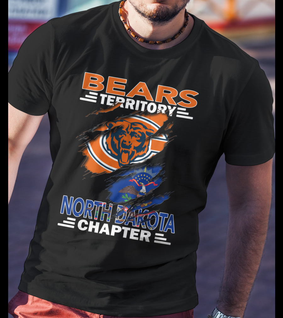 BEARS Territory Chicago Bears North Dakota Chapter T-Shirt