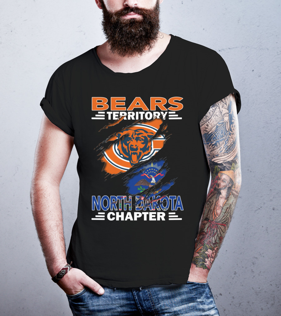 BEARS Territory Chicago Bears North Dakota Chapter T-Shirt