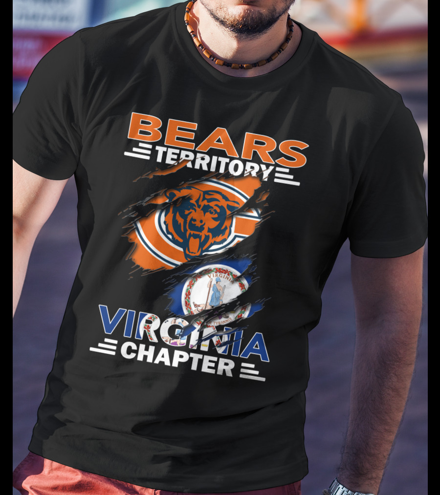 Bears Territory Virginia Chapter Chicago Bears Fan Club Virginia Division T-Shirt