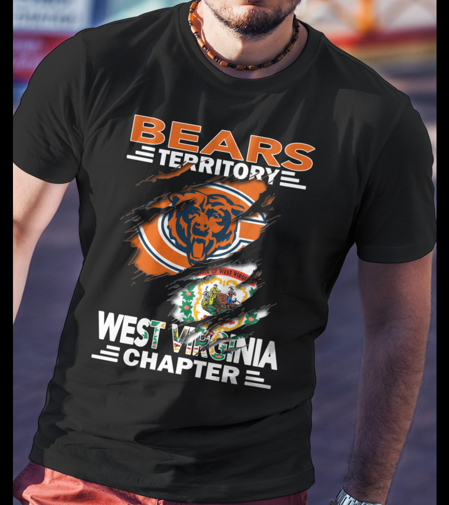 Bears Territory Chicago Logo West Virginia State Emblem Chapter T-Shirt