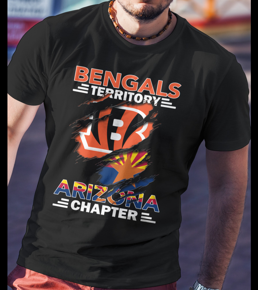 Bengals Territory Arizona Chapter Bengals Logo Arizona Flag T-Shirt