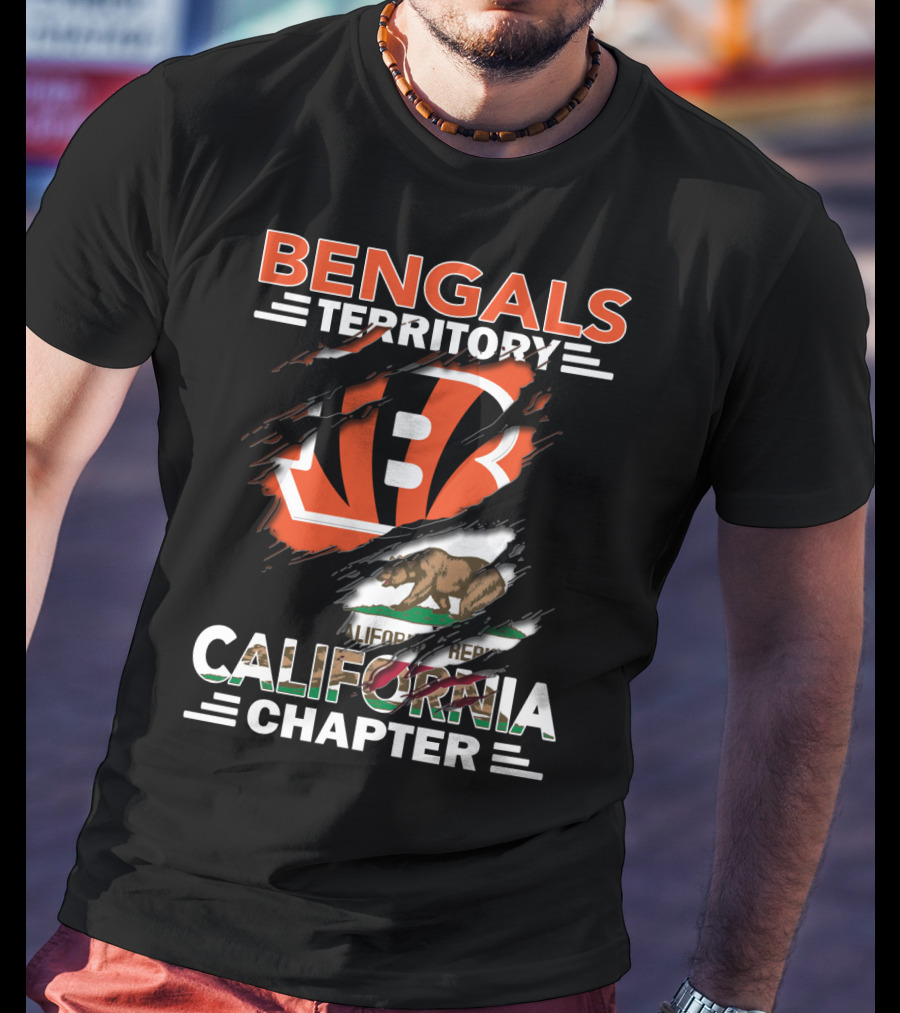 Bengals Territory California Chapter Bear Flag T-Shirt