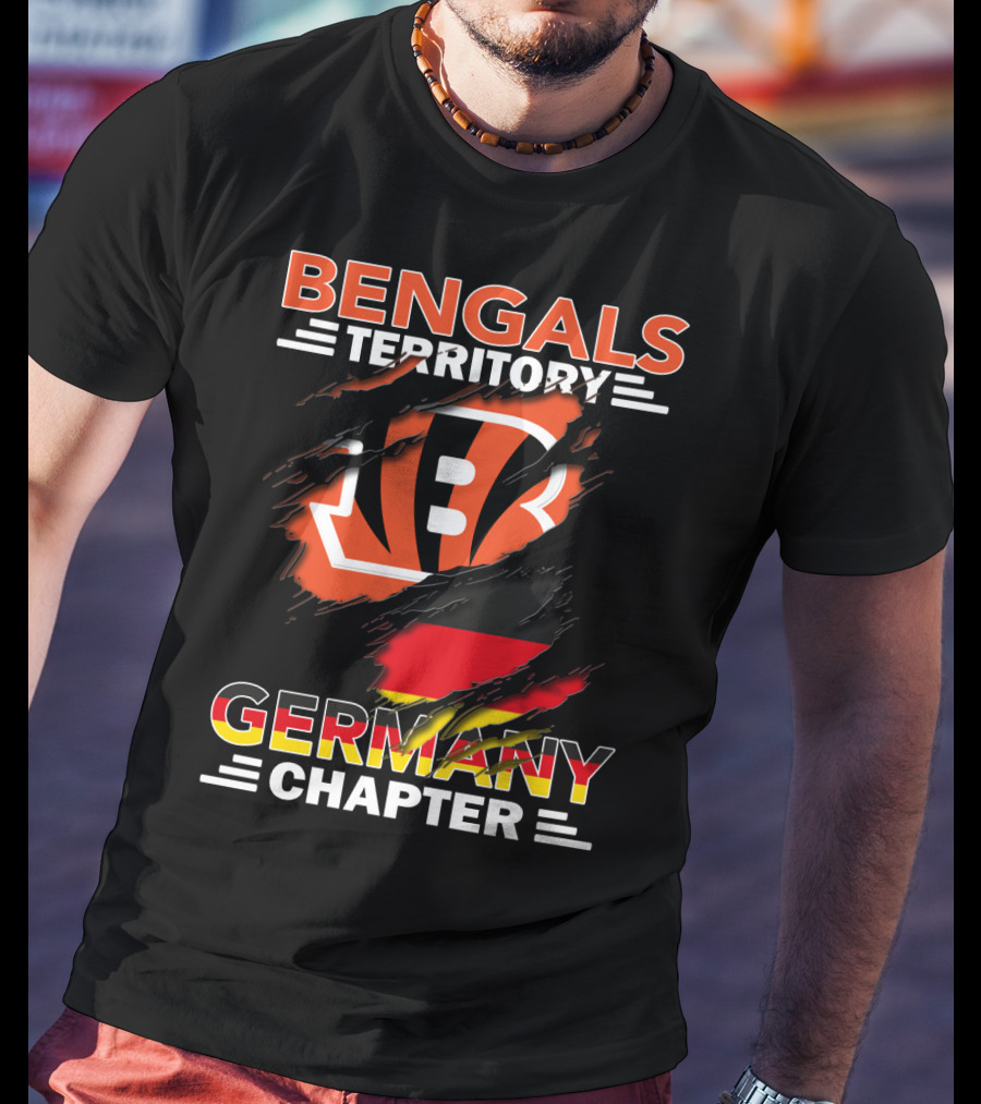 Bengals Territory Germany Chapter Logo With German Flag Elements T-Shirt