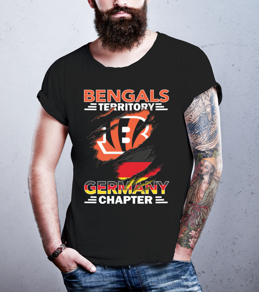 Bengals Territory Germany Chapter Logo With German Flag Elements T-Shirt