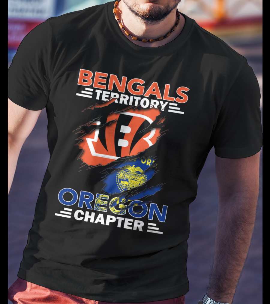 Bengals Territory Oregon Chapter Fan Club Emblem T-Shirt