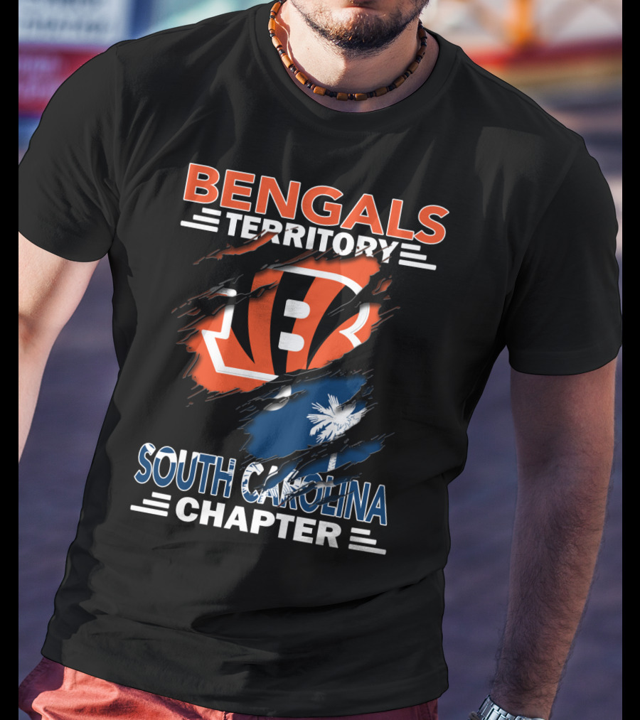 Bengals Territory South Carolina Chapter Palm Tree Claw T-Shirt