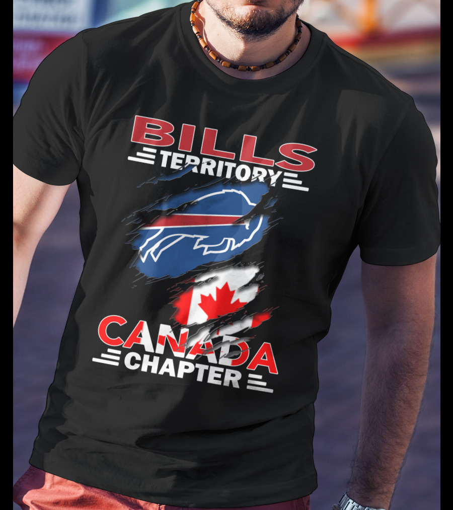 BILLS TERRITORY CANADA CHAPTER Buffalo Football Team Fan Club T-Shirt