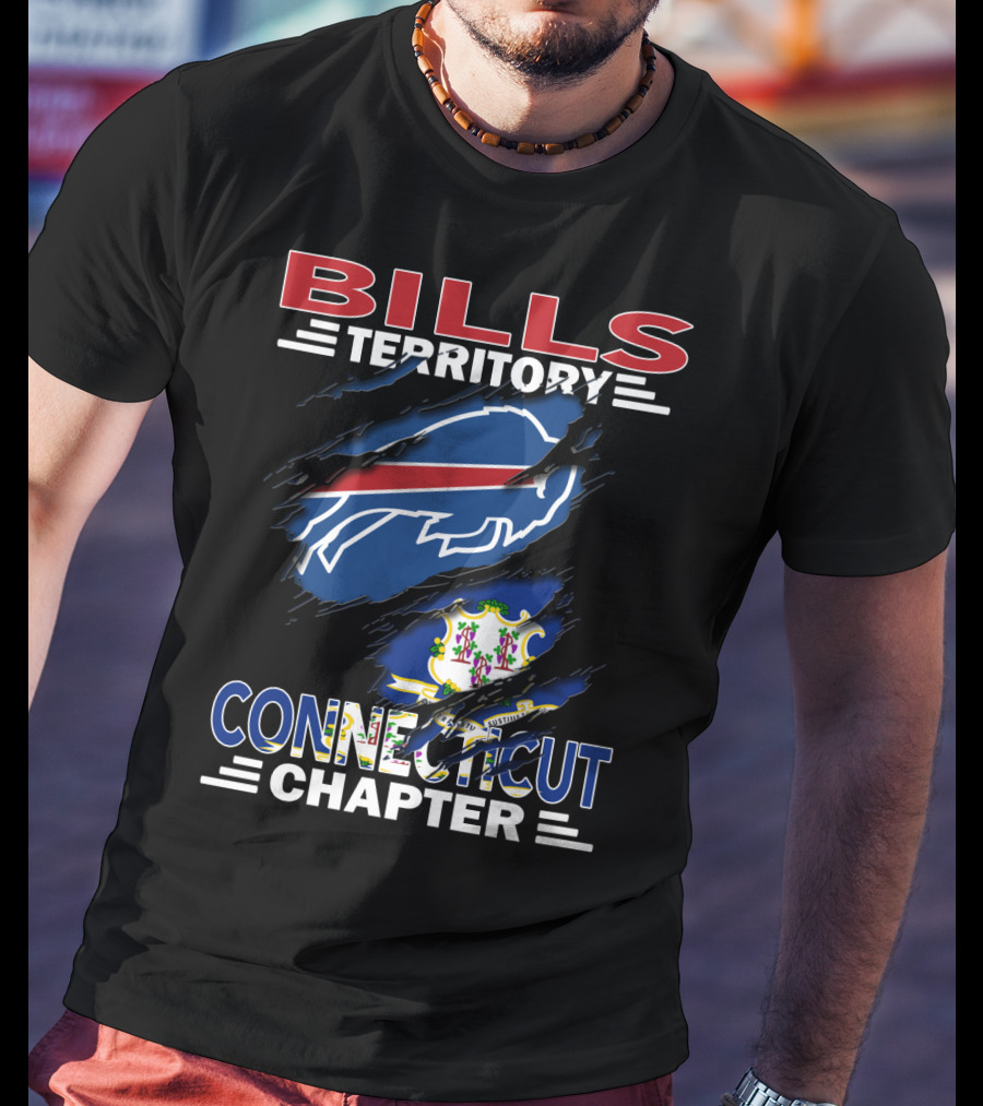 Bills Territory Connecticut Chapter Blue And Red T-Shirt