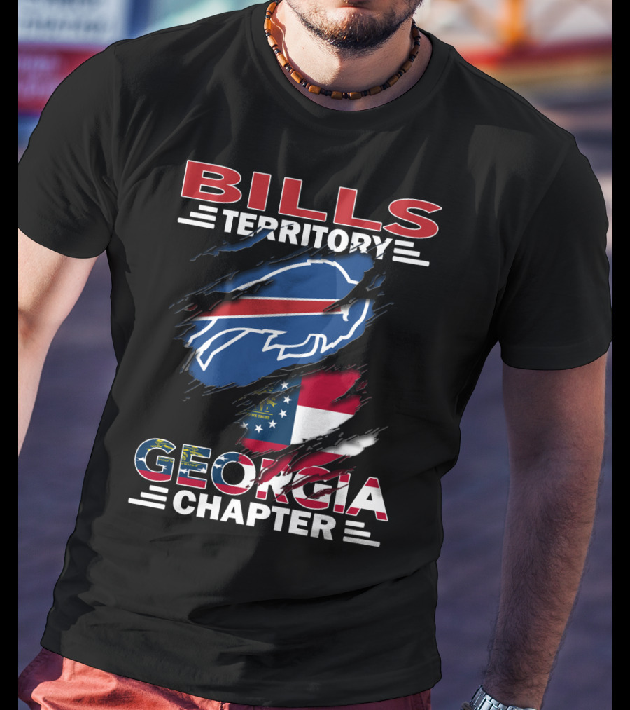Bills Territory Georgia Chapter Buffalo Flag Sports T-Shirt