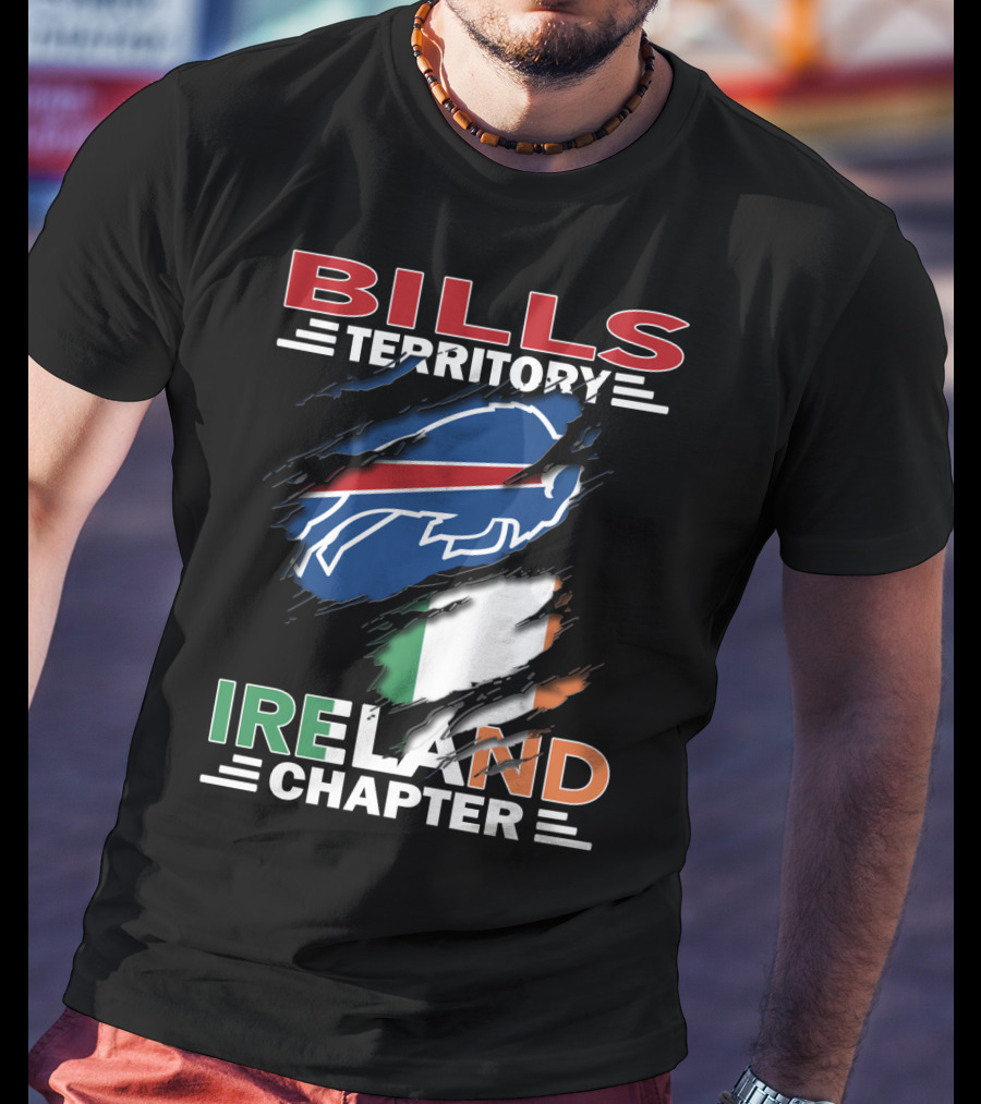 Bills Territory Ireland Chapter Buffalo Logo And Irish Flag T-Shirt