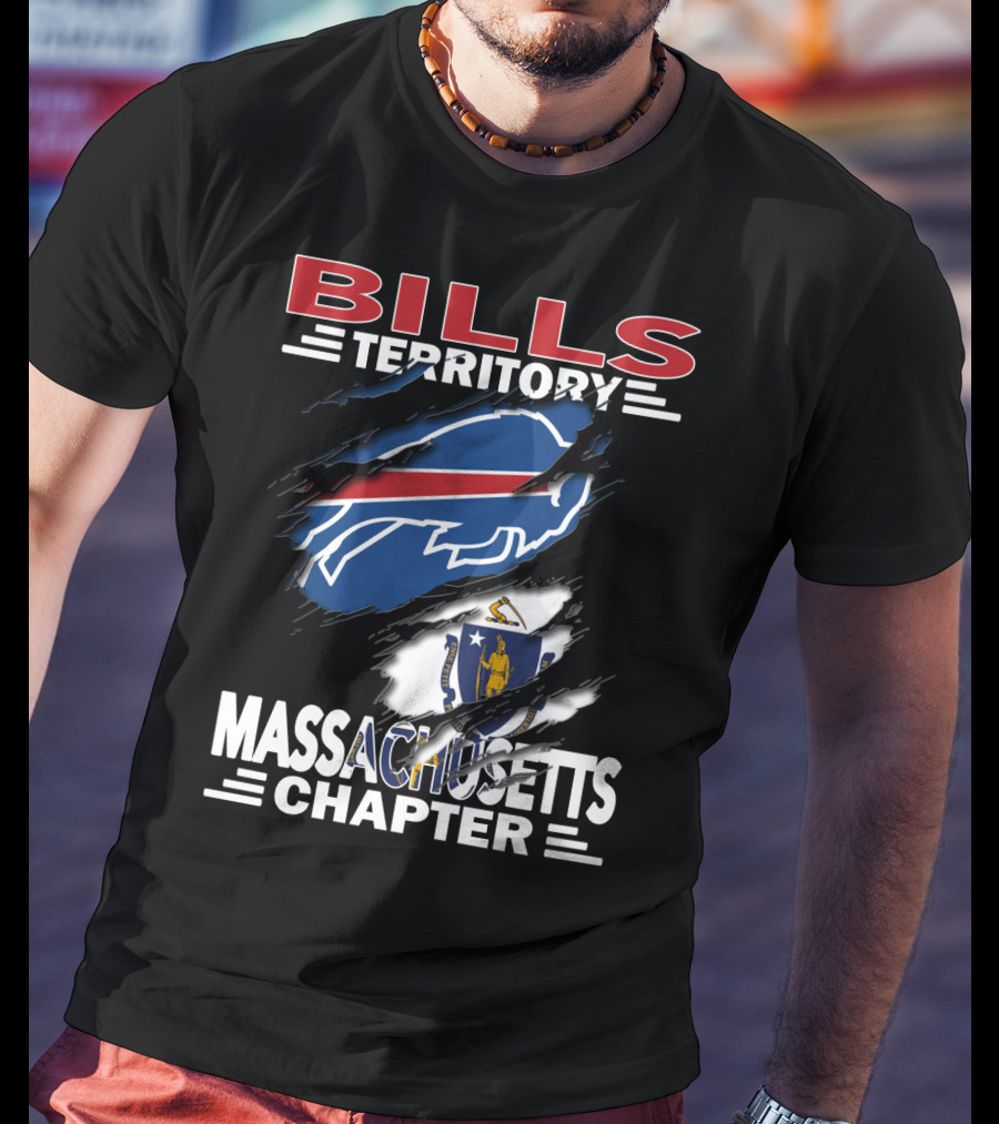 Bills Territory Massachusetts Chapter Buffalo Emblem T-Shirt