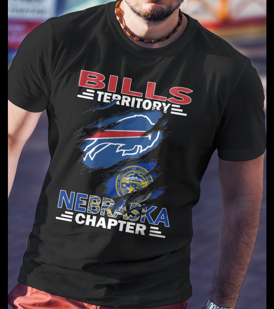 Bills Territory Nebraska Chapter Buffalo Symbol Nebraska State Seal T-Shirt