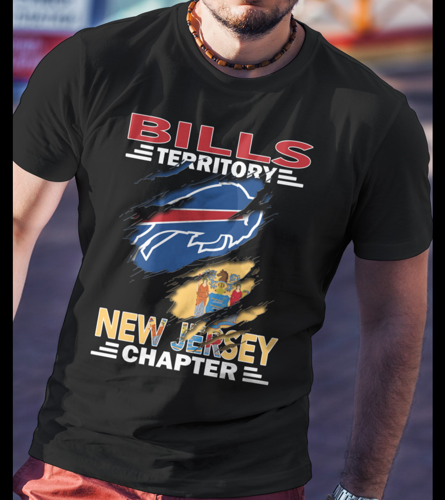 Bills Territory New Jersey Chapter Buffalo Flag T-Shirt