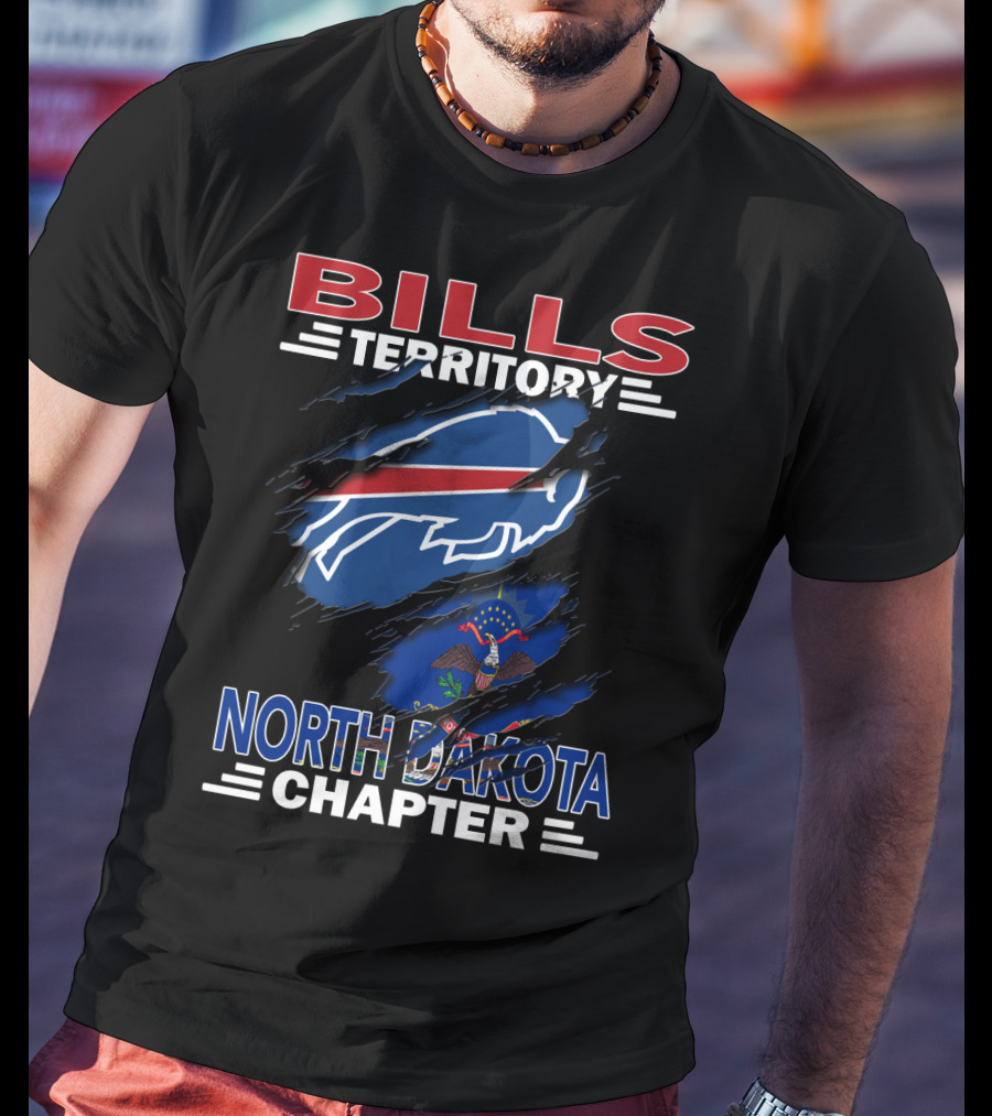 Bills Territory North Dakota Chapter Buffalo Football Fan Club T-Shirt