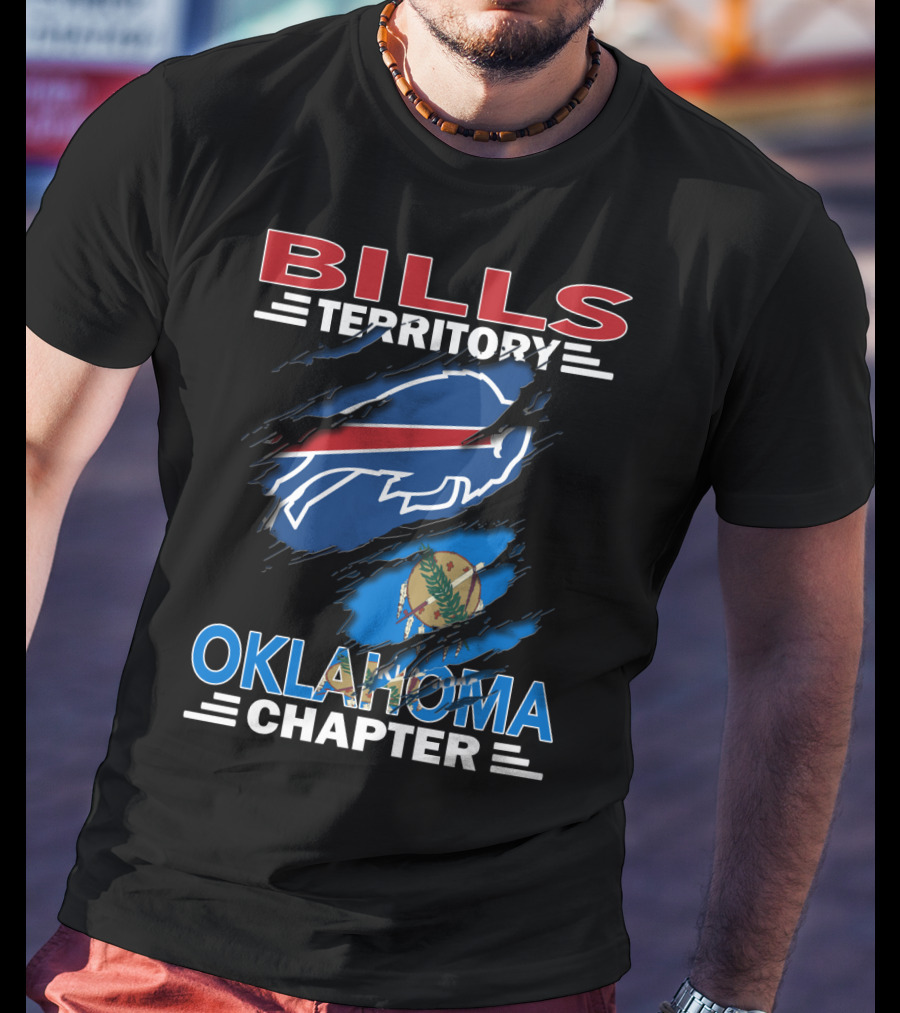 Bills Territory Oklahoma Chapter Buffalo Football Oklahoma Flag T-Shirt