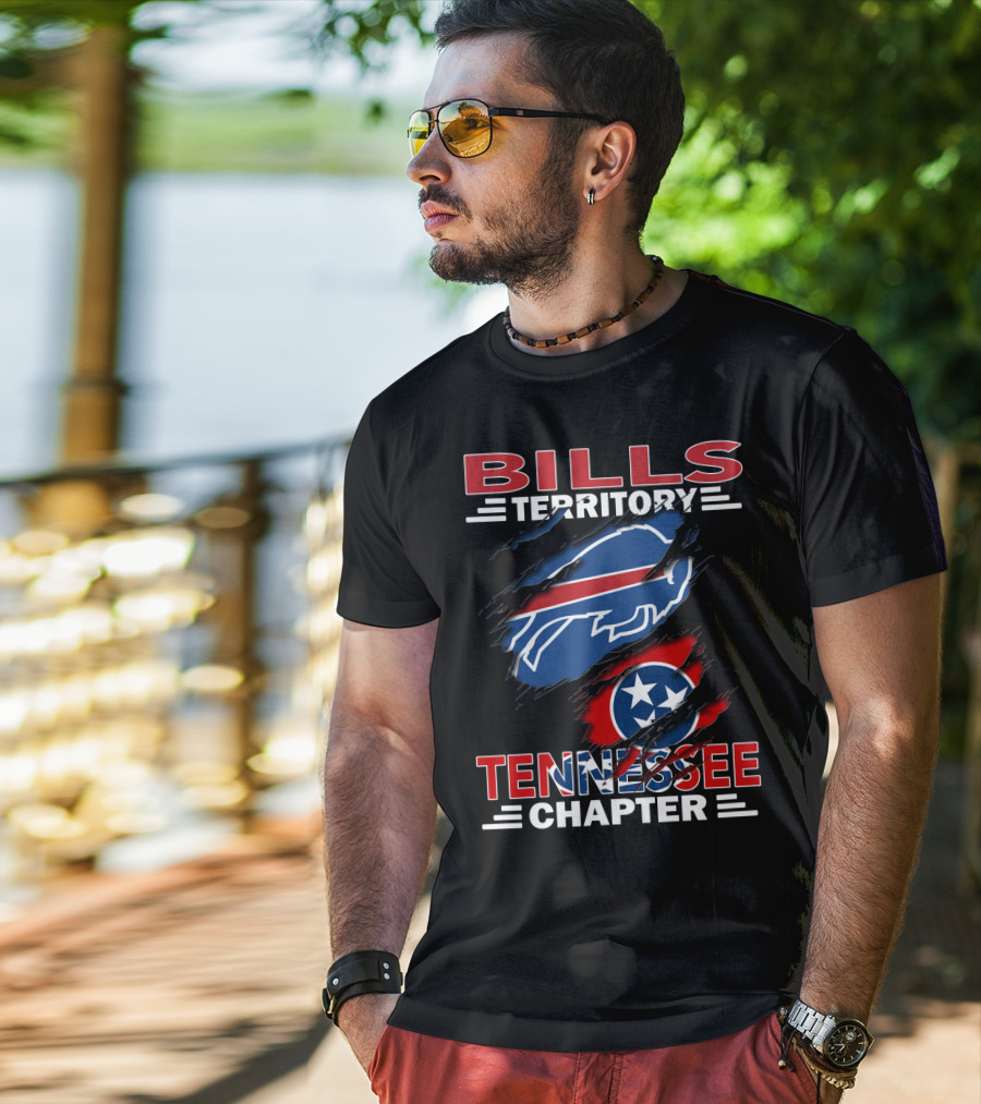 Bills Territory Tennessee Chapter Buffalo Bills Tennessee Flag T-Shirt
