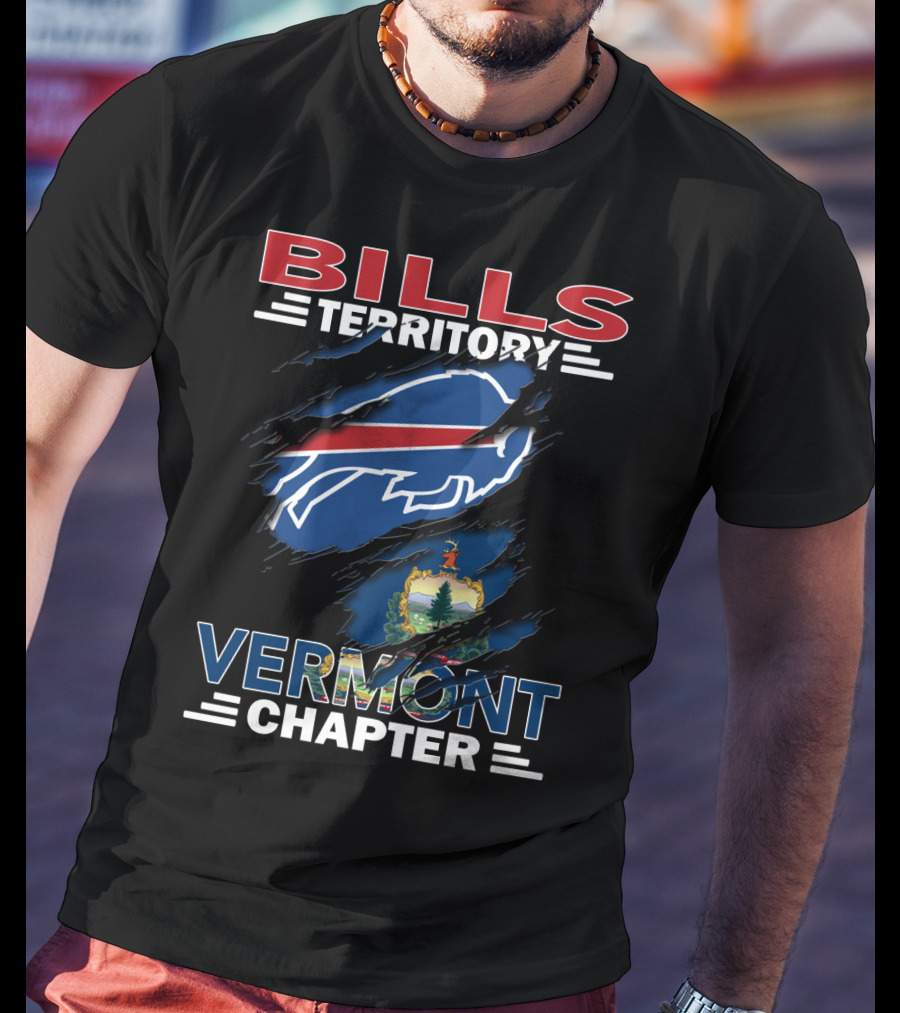 Bills Territory Vermont Chapter Buffalo Sports Team Fan Club T-Shirt