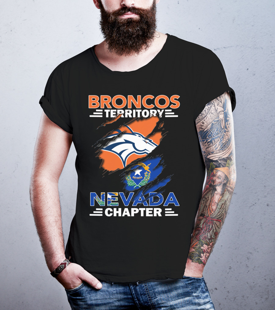 Broncos Territory Nevada Chapter Born Nevada T-Shirt
