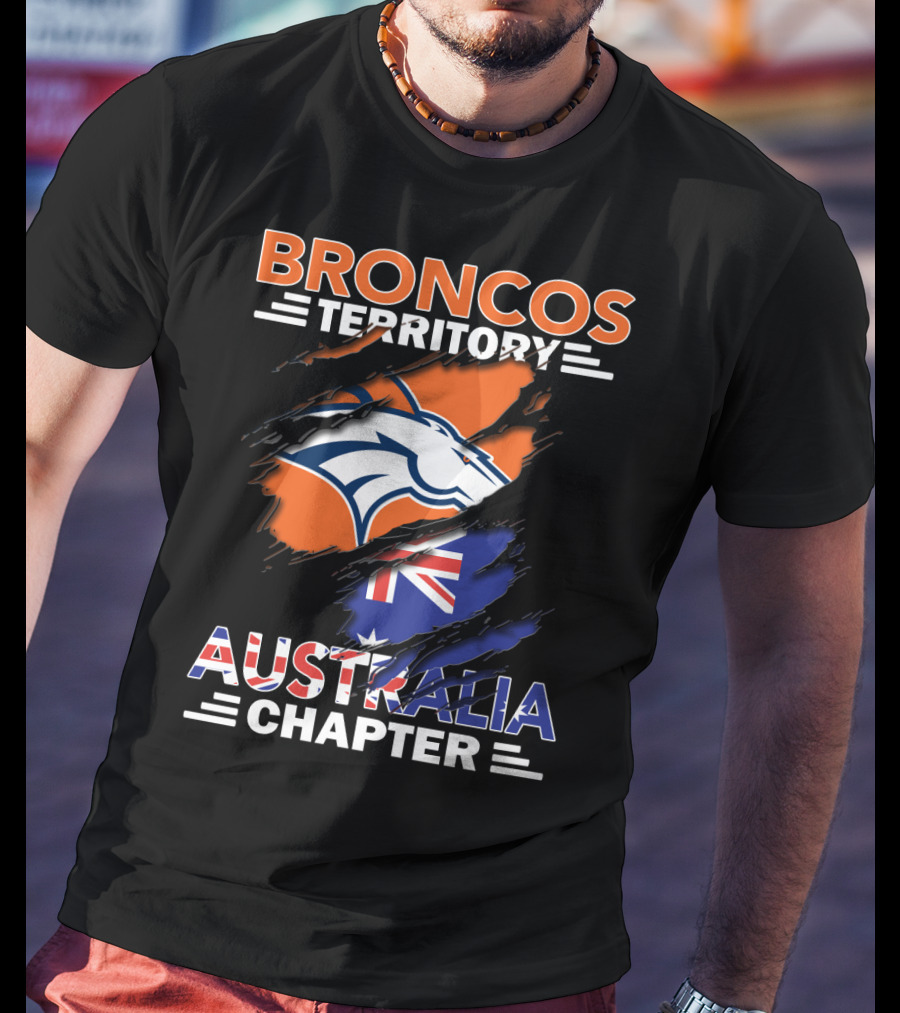 Broncos Territory Australia Chapter Flag T-Shirt