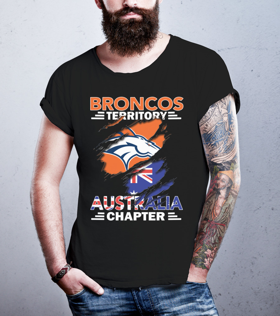 Broncos Territory Australia Chapter Flag T-Shirt